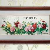 榮華富貴純銀銀畫訂制零售批發(fā)銷售浮雕銀畫制作