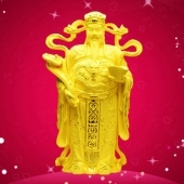 純金財神擺件定制、絨沙金財神工藝品擺件定做批發(fā)