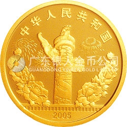 中國電影誕生100周年金銀紀(jì)念幣1/3盎司金質(zhì)紀(jì)念幣