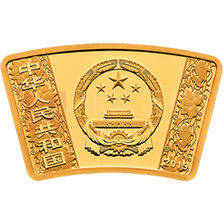 2019中國己亥（豬）年金銀紀念幣10克扇形金質(zhì)紀念幣