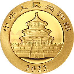 2022版熊貓貴金屬紀念幣3克圓形金質(zhì)紀念幣