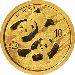 2022版熊貓貴金屬紀念幣1克圓形金質(zhì)紀念幣