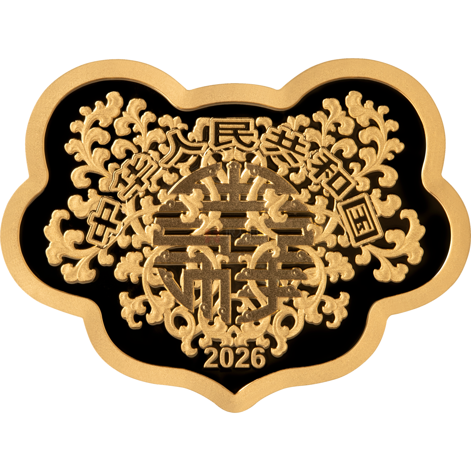 2026吉祥文化5克如意形金質(zhì)紀(jì)念幣